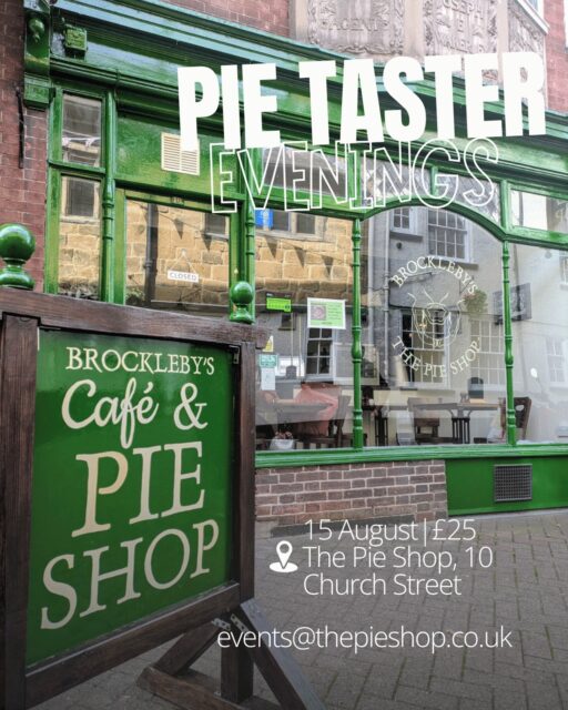 🥧 Some places tell the story of a town through its food.

At The Pie Shop on Number 10 Church Street, just steps from St Mary’s Church, Melton’s proud pie-making heritage is celebrated with warmth, flavour and plenty of local character.

On 15 August, enjoy a special Pie Taster Evening with a welcome drink, a selection of Brockleby’s handmade award-winning pies, and stories about the people, ingredients and traditions behind them.

🎟️ £25 per person
 📍 The Pie Shop, Number 10 Church Street

A delicious evening in the home of the pork pie.

#DiscoverMelton #MeltonMowbray #tastetheplace #BrocklebysPies #PieLovers #VisitLeicester