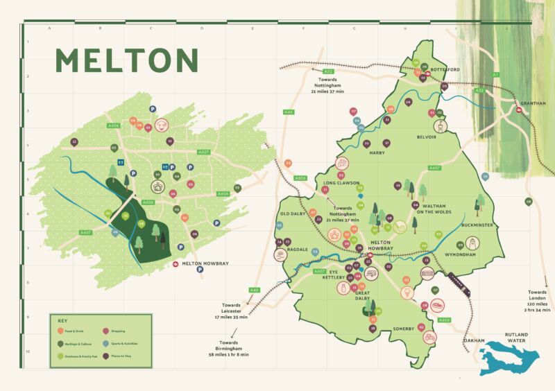 Melton Attractions Map