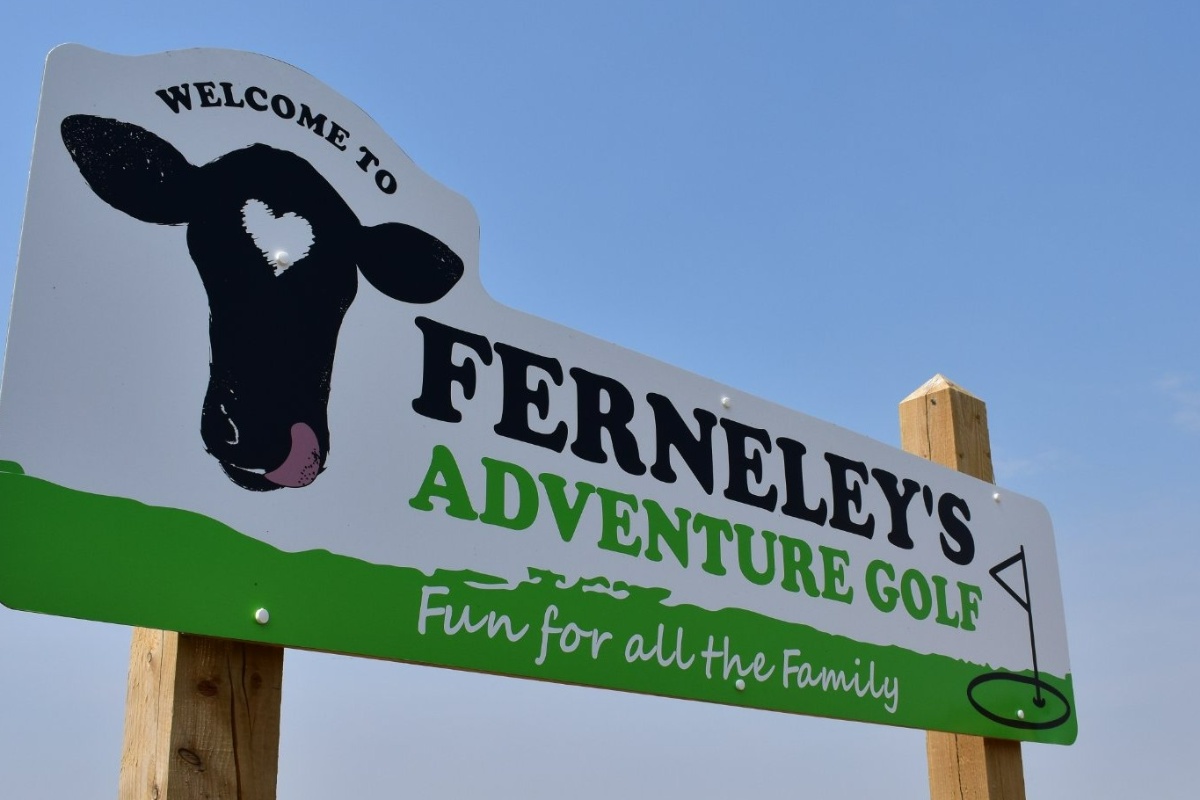 Ferneley’s Adventure Golf sign