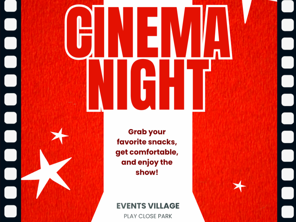 Poster advertising Cinema screen in the event Village, Melton Mowbray