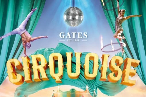 Events poster for Cirquoise at Gates Garden Centre