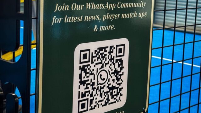 Sign with a QR code